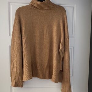 J. Crew Camel Cowl Neck Sweater